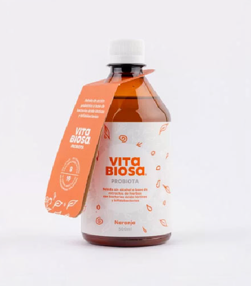 Envase VITA BIOSA probiótico bebible sabor naranja de 500 ml